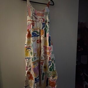 Colorful Sleeveless Maxi Dress